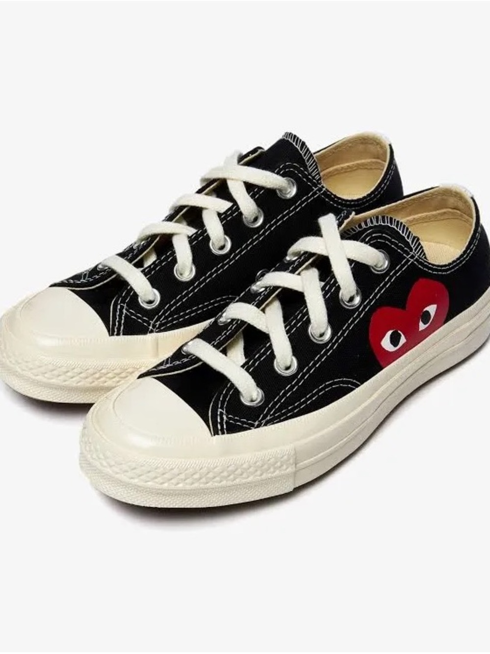 Black Low-Top Comme des Garcons PLAY Chuck Sneakers